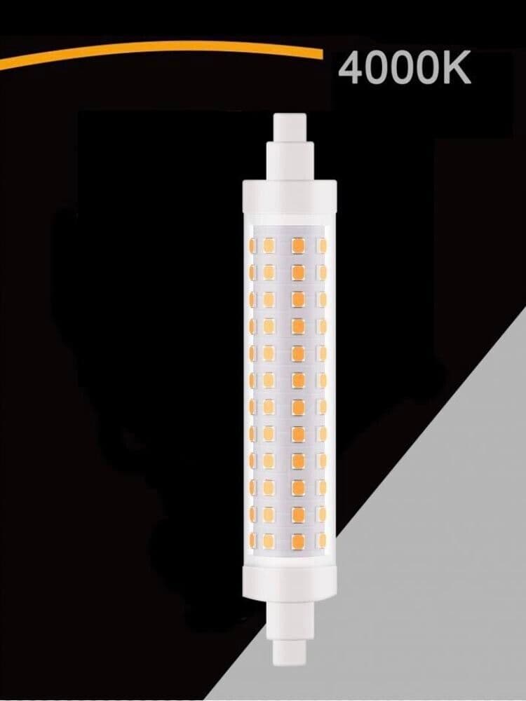 Lampadina Led Luce Naturale Attacco R7s 12 Watt Lampada Ricambio Per Faro 4000k - 5