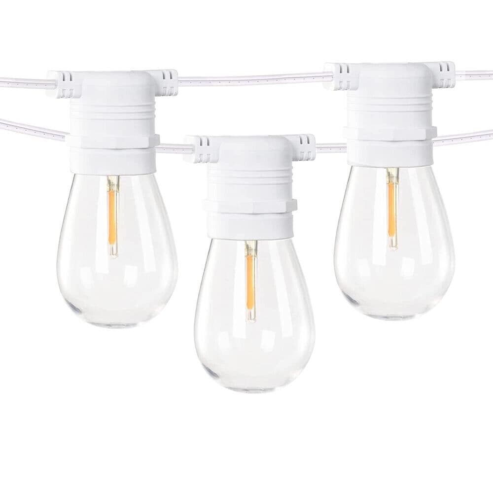 Catena Luminosa 10 Porta Lampada E27 Cavo 10 Mt Prolunga Esterno Impermeabile - 5