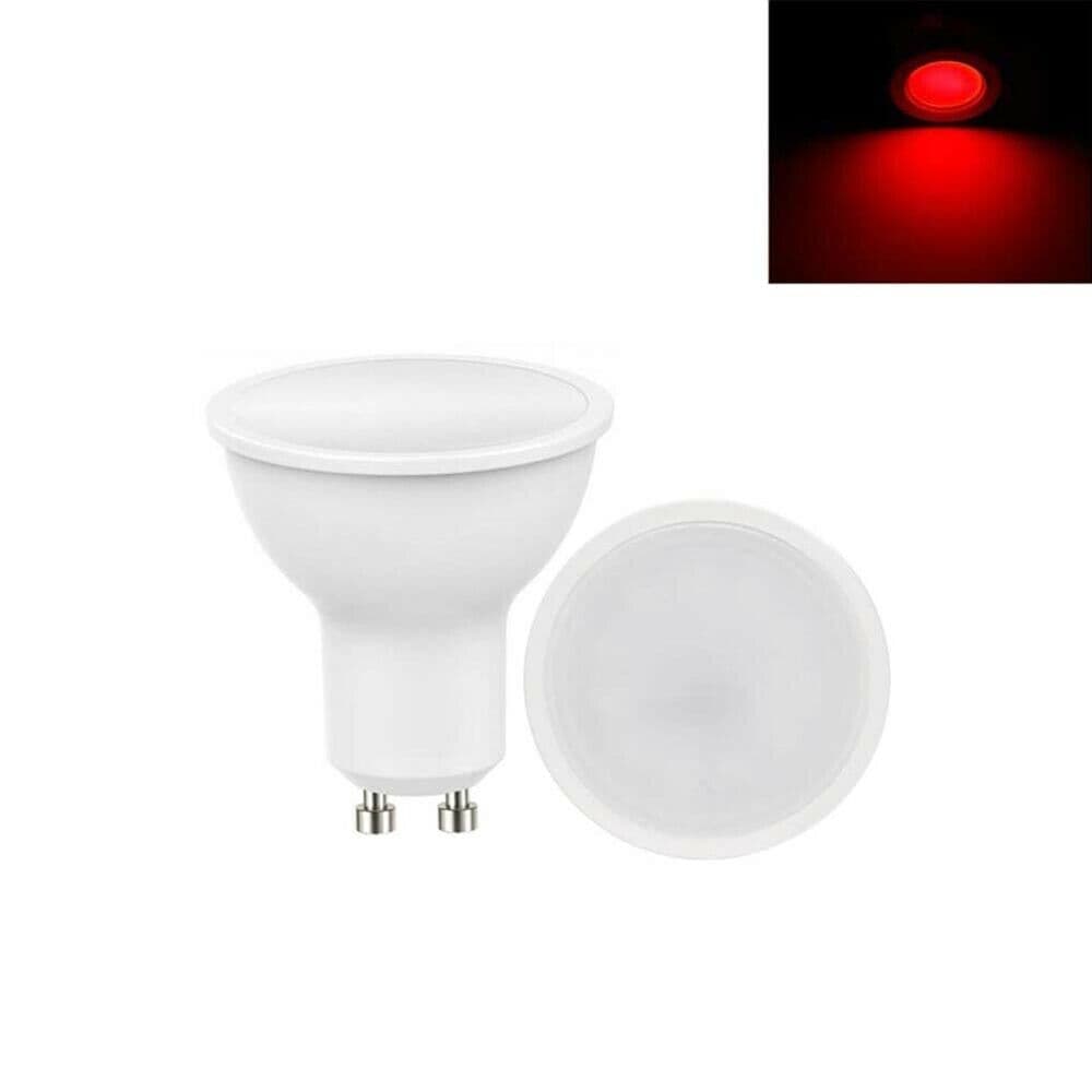 Faretto Led Gu10 Ad Incasso Lampadina 6w Luce Rossa - 5