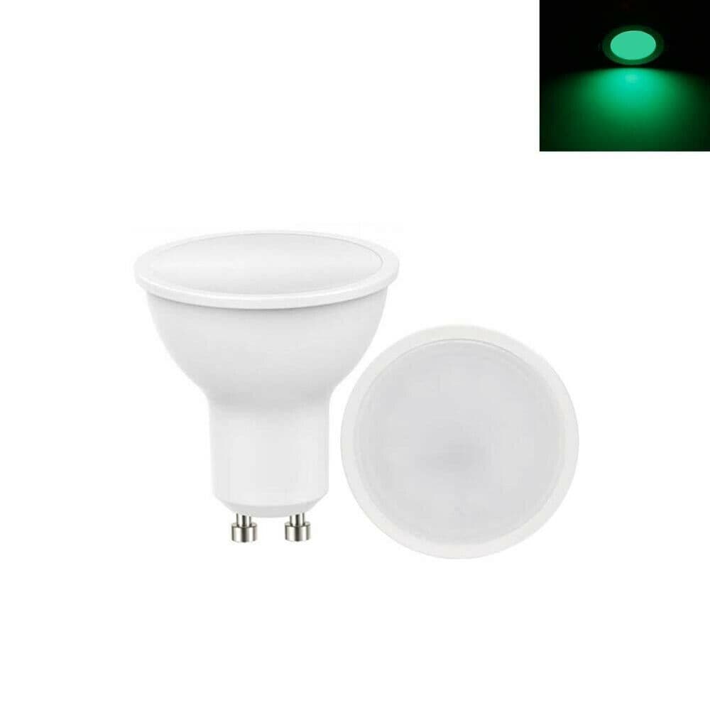 Faretto Led 6w Gu10 Ad Incasso Lampadina Luce Verde - 5