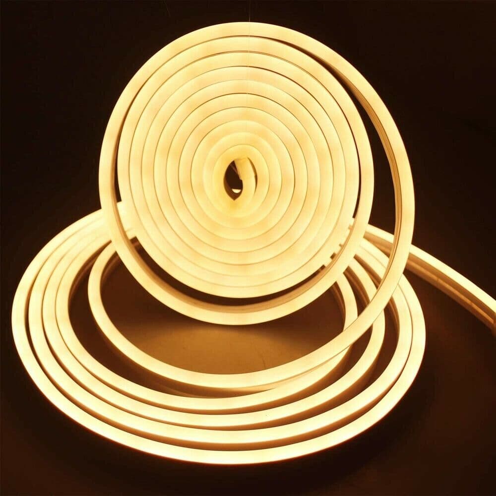 Striscia Led Luce Calda Per Scritta Insegna Luminosa Strip Flessibile 5 Mt Ip65 - 5