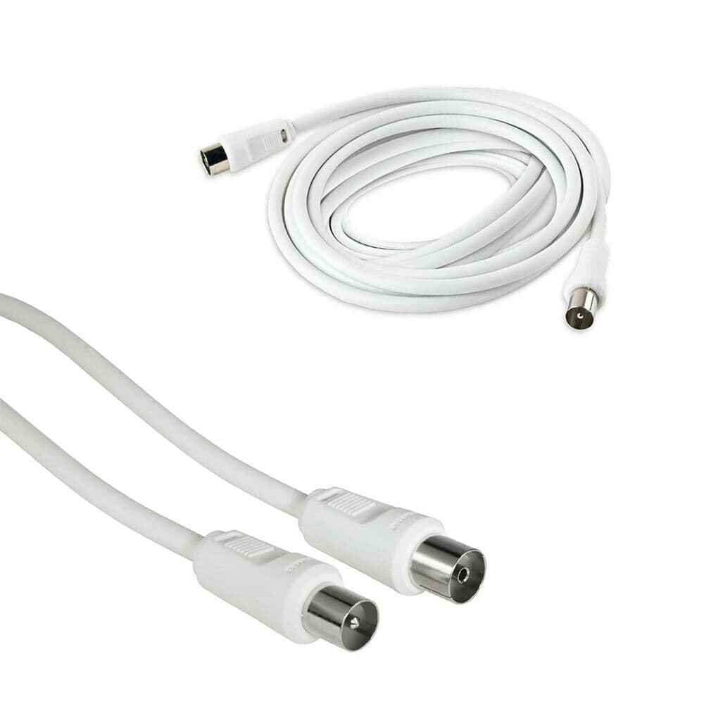 Cavo Antenna Tv Prolunga 5 Mt Rg59 Maschio Femmina Segnale Audio Video - 3