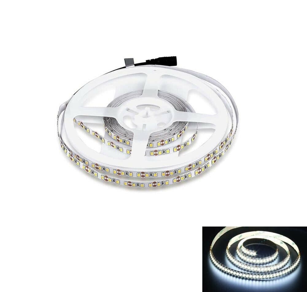 Striscia 600 Led Luce Bianca 6500k . Bobina Strip 5 Metri 2835 Smd - 4