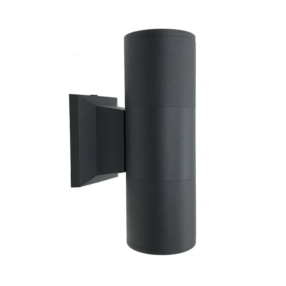 Applique A Parete Doppia Luce Giardino Esterno Ip55 2 X Porta Faretto Gu10 Es01n - 5