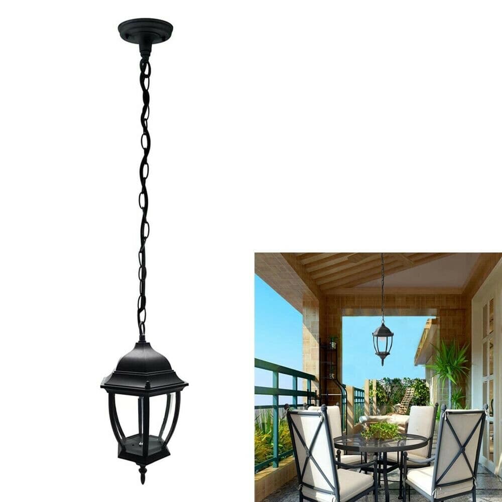 Lanterna A Sospensione Lampadario Lampioncino Da Casa Giardino Veranda Es40n - 5