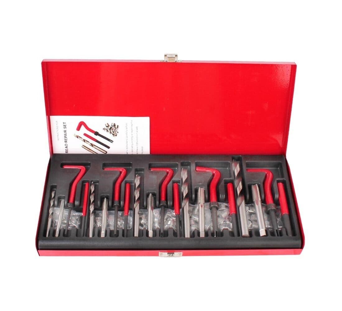 Kit 131 Pz Accessori Riparazione Filetti Ripristina Filettature Elicoidi Maschi - 2