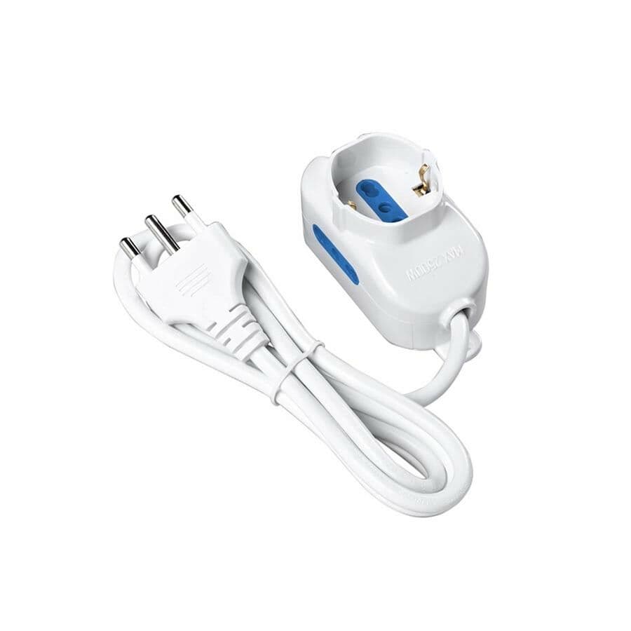 Multipresa Elettrica 3 Posti Scarpetta . Ciabatta Prolunga Multi Presa Spina - 2
