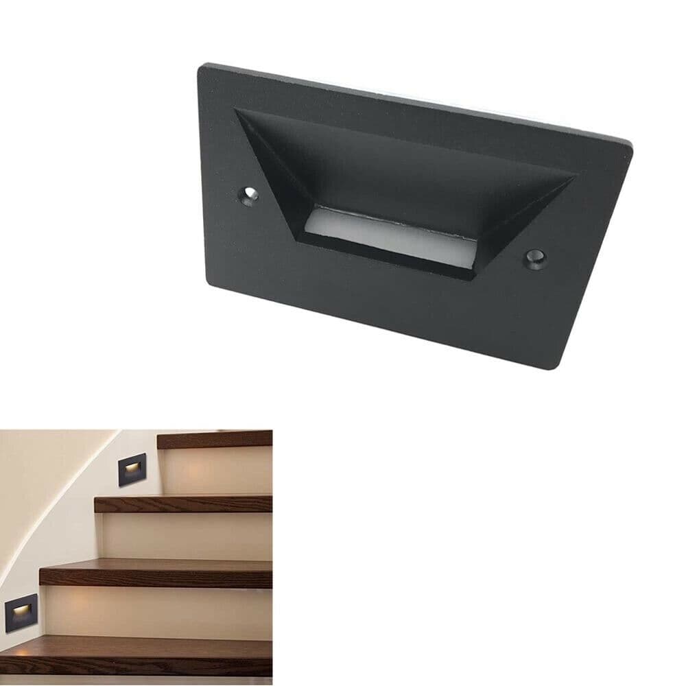 Segnapasso Led Faretto 3 W Luce Naturale Segnapassi Da Muro Scale Giardino Es49 - 5