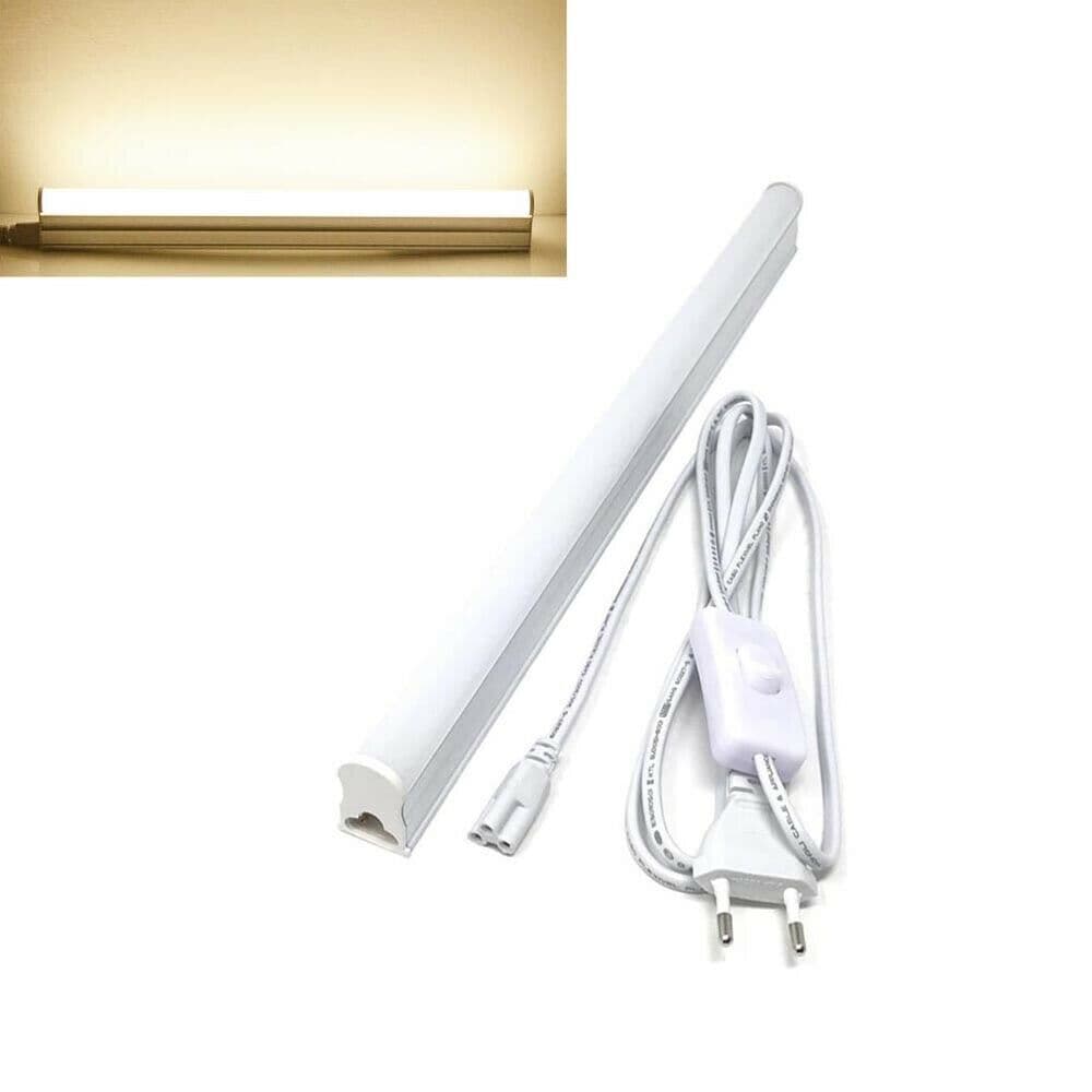 Sottopensile Luce Calda 3000k Spina Interruttore On Off Neon 9 W T5-50 Cavo 220 - 5