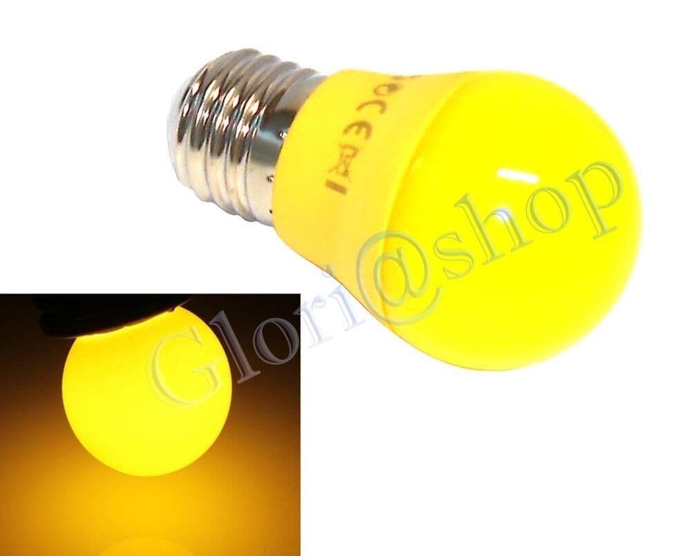 Lampadina Led Luce Gialla 4w Lampada Giallo Lampadine X Decorare E27 - 2