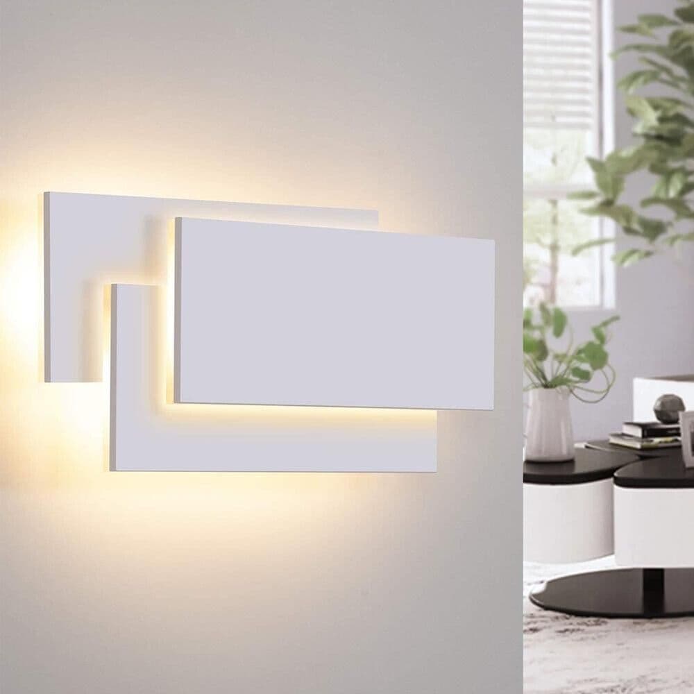 Applique Led Luce Naturale 4000k In Vetro Da Parete Lampada 12 Wat E41-bn - 4