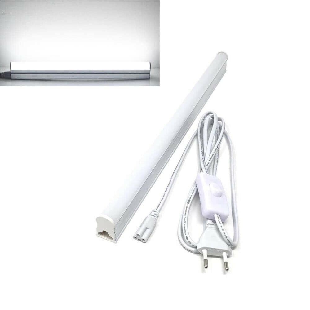 Sottopensile Luce Bianca 6500k Neon T5 Spina Interruttore On Off Cavo 220v T5-50 - 5