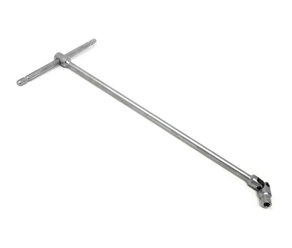 Chiave Bussola 8 Mm Doppio Snodo Testa Snodabile Maniglia A T Lunga 44 Cm - 3