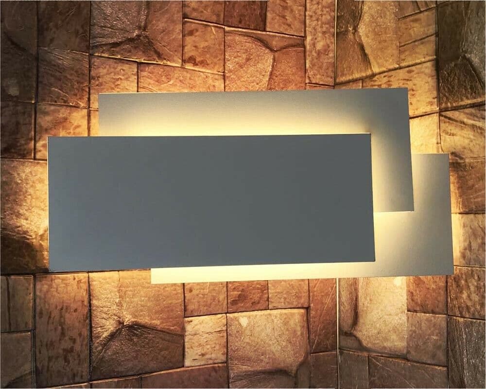 Applique In Vetro Da Parete Lampada Led Luce Calda 12 Watt Stile Moderno E41-bc - 4
