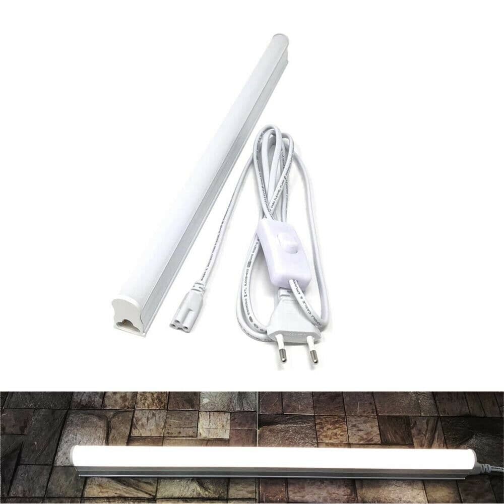 Sottopensile Luce Naturale 4000k Spina Interruttore On Off Neon 9 W T5 Cavo 220v - 5