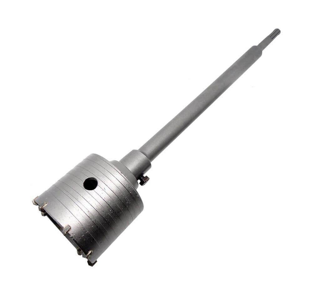 Fresa A Tazza Carotatrice 80 Mm Asta Barra Sds Plus 60 Cm Prolunga Punta Trapano - 4