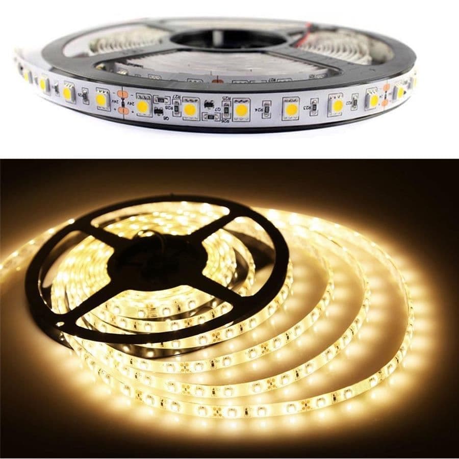 Striscia Led Luce Bianca Calda Bobina Strip 5 Mt Illuminazione - 3