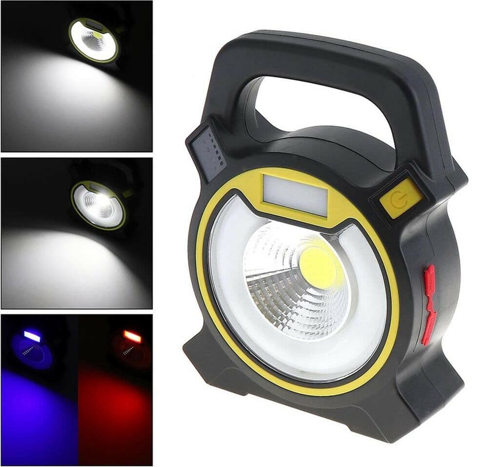 Torcia 1 Led Cob 5w Faro Portatile Emergenza Lampada Da Lavoro Usb - 5