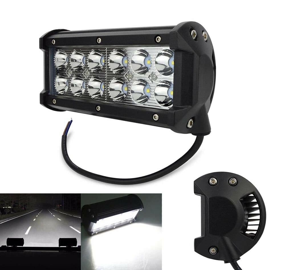 Faro 12 Led Luce Bianca Per Auto Fuoristrada Supplementare 36 W - 3