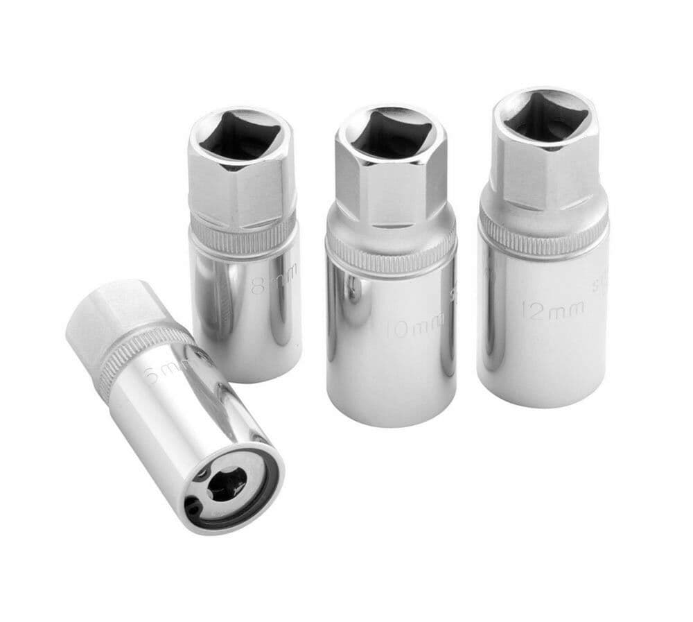 Kit 4 Estrattori Prigionieri A Rullo Vite Estrattore 1/2" 6 8 10 12 Mm - 2