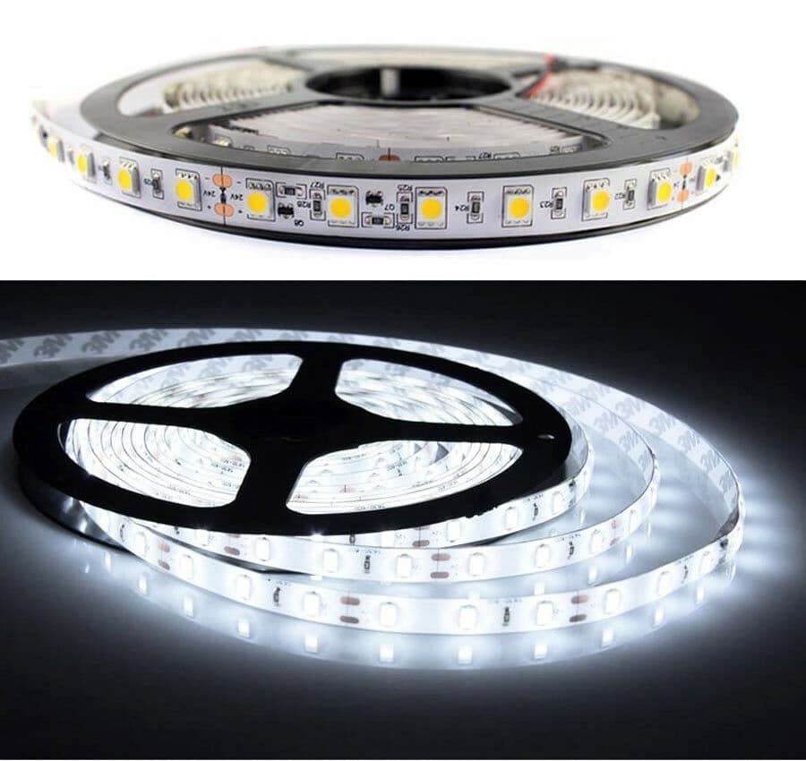 Striscia Led Luce Bianca 5050 Smd Strip 5mt Illuminazione - 3