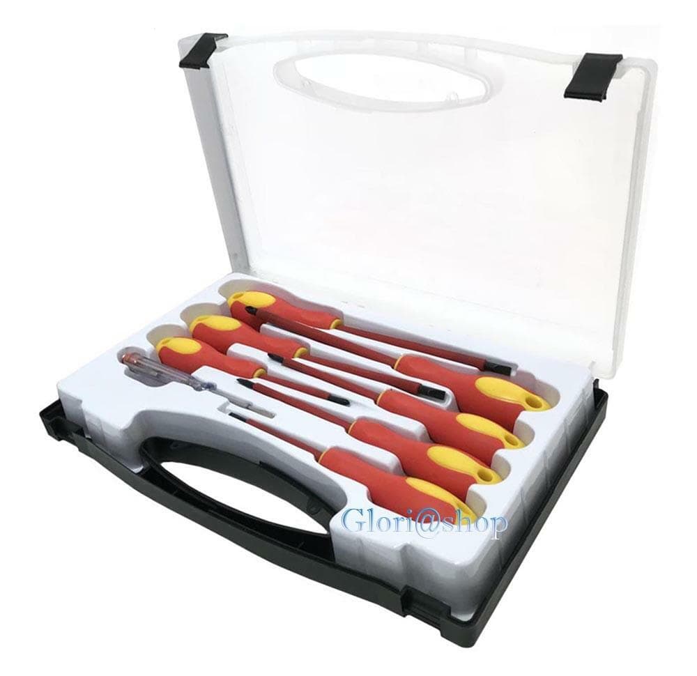 Kit Cacciaviti Elettricista Cacciavite Giravite Isolati 1 Cercafase Isolato - 3