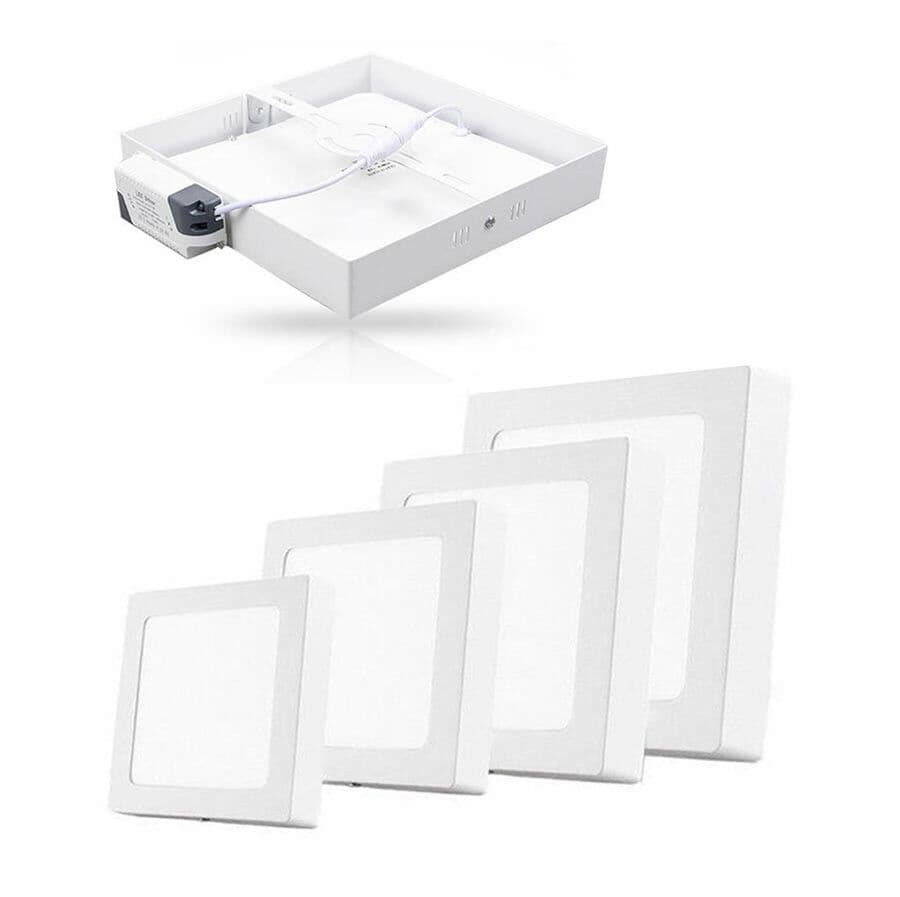 Plafoniera Con Pannello Led Luce Naturale Lampada 12 Watt - 3
