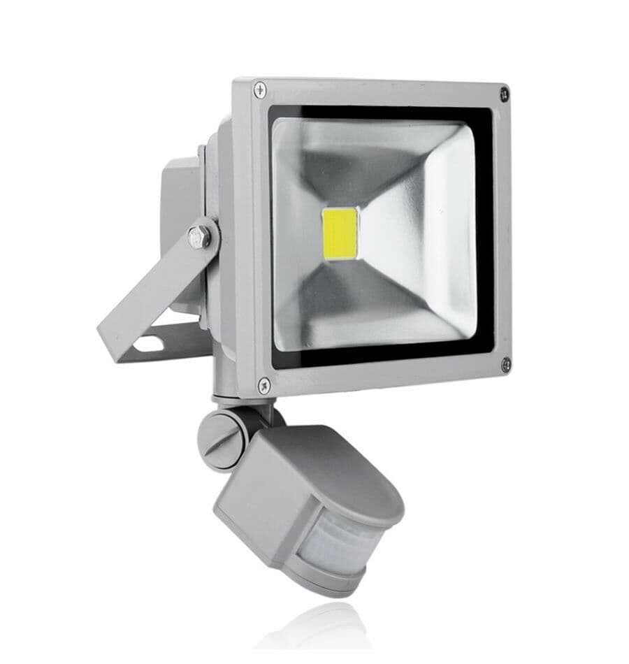 Faro Led 30 W Illuminatore Sensore Movimento Faretto Luce Bianca - 2