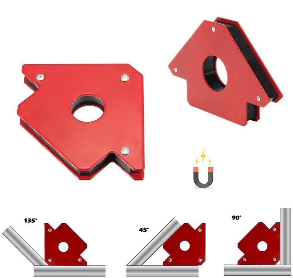 Posizionatore Squadra Magnetica Per Saldatura Supporto Angolare Calamita 12 Kg - 3