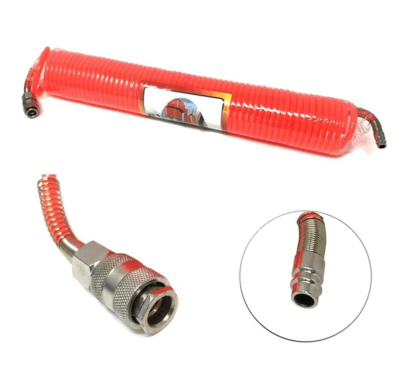 Tubo Aria Compressa Prolunga Per Compressore 15 Mt Attacco Ad Innesto Rapido - 2