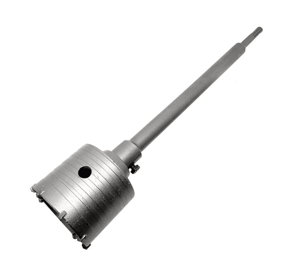 Fresa Carotatrice A Tazza 90 Mm Asta Prolunga 60cm Per Trapano Attacco Sds Plus - 4