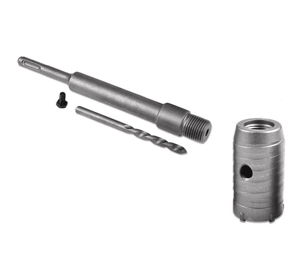 Fresa Muro Carotatrice Tazza 40 Mm Barra Asta Prolunga 35 Cm Sds Plus - 4