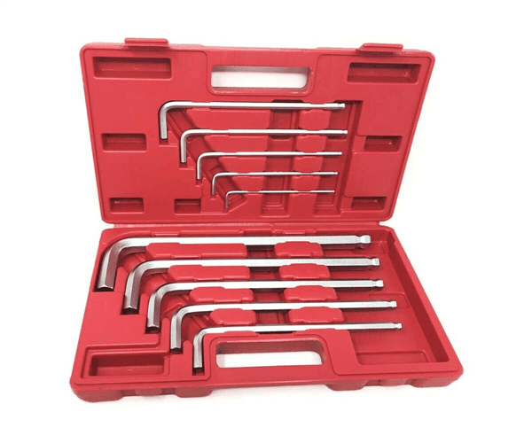 Set 10 Chiavi Esagonali Con Brugola Chiave Da 3 A 17 Mm Misure Da 13 A 30,5 Cm - 3