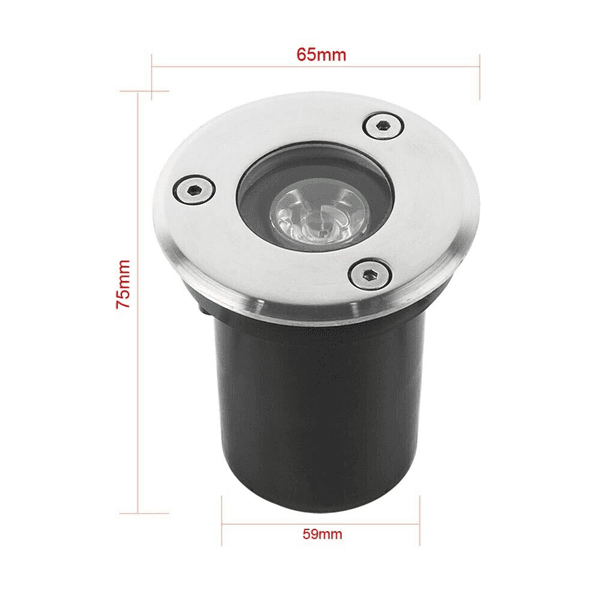 Faretto Segna Passo Calpestabile Led Luce Calda Segnapassi X Terra Giardino Ip65 - 5