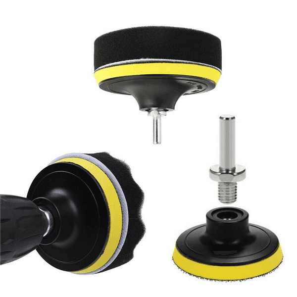 Kit 11 Spugne Platorello 6" 150 Mm Disco Spugna Per Lucidatrice Lucidatura Auto - 3