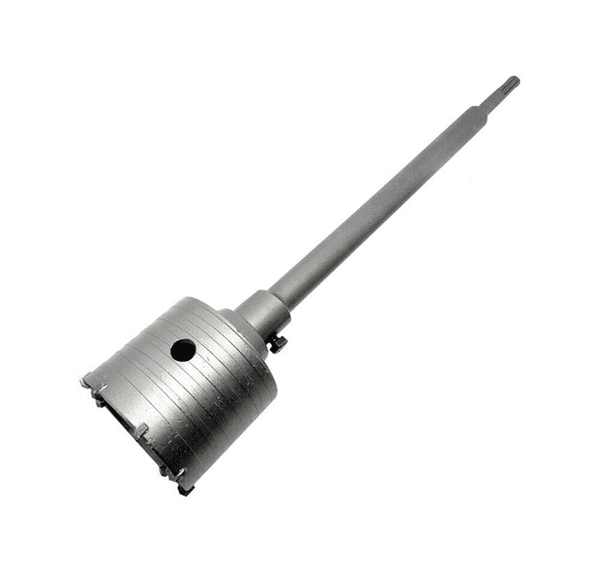 Fresa Muro Carotatrice A Tazza 110 Mm Asta Prolunga 60 Cm Da Trapano Sds Plus - 5