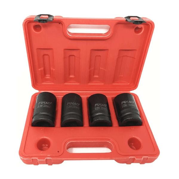 Kit 4 Bussole Ad Impatto Per Avvitatore Pneumatico Da 1  Boccole 32 33 34 36 Mm - 3