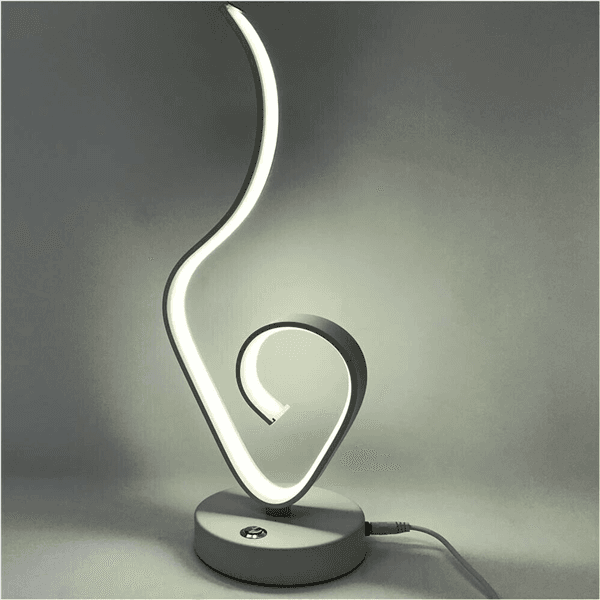 Lume Da Comodino Stile Moderno 9 W Lumetto Lampada Led Luce Bianca 6500k D04-f - 5