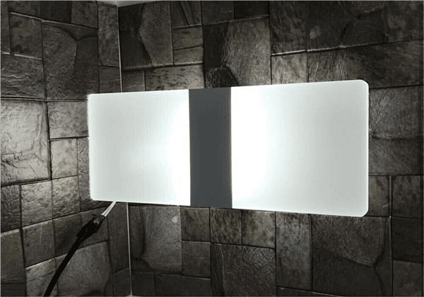 Applique In Vetro Da Parete Luce Bianca Lampada Led Interno 8w - 5