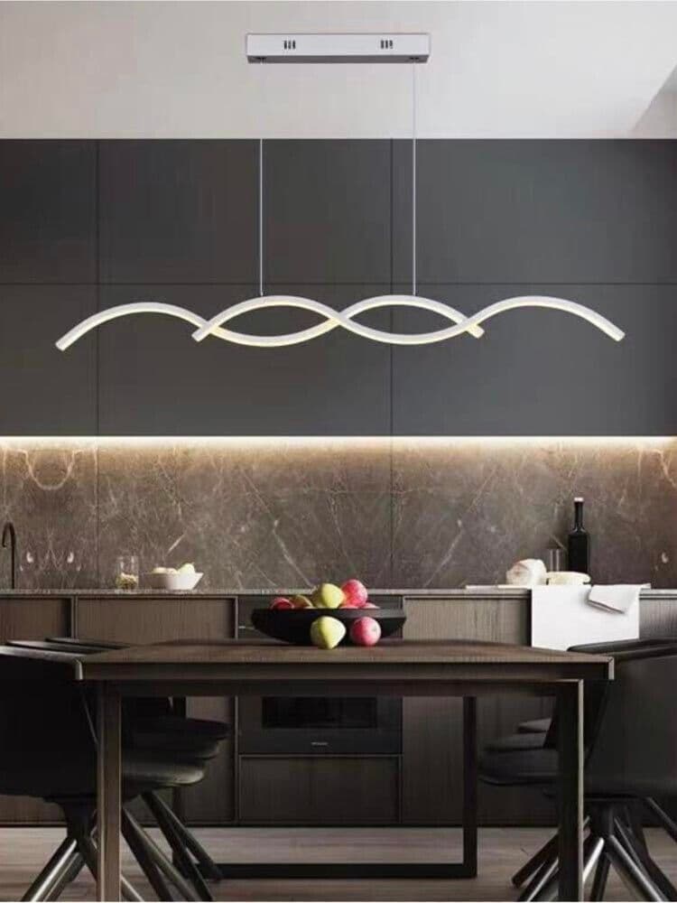 Lampadario Led A Sospensione 25 Watt Luce Calda 3000k Lampada Twist A43bc - 5
