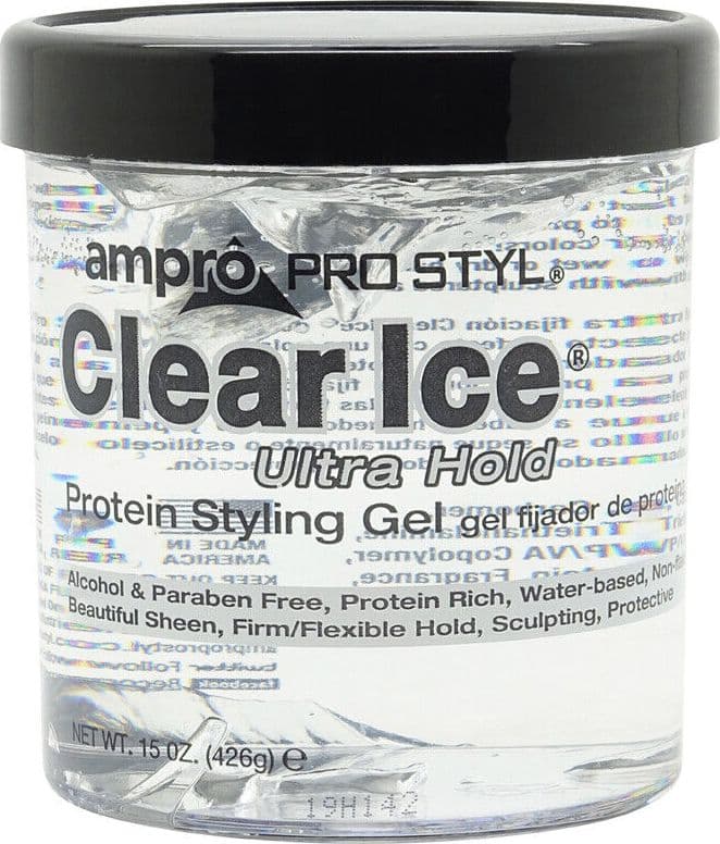 AMPRO PRO STLY CLEAR ICE ULTRA HOLD PROTINE STYLING GEL 426G