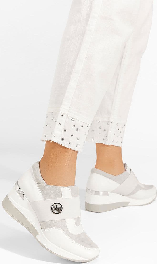 Mina - Sneakers con elastico e zeppa