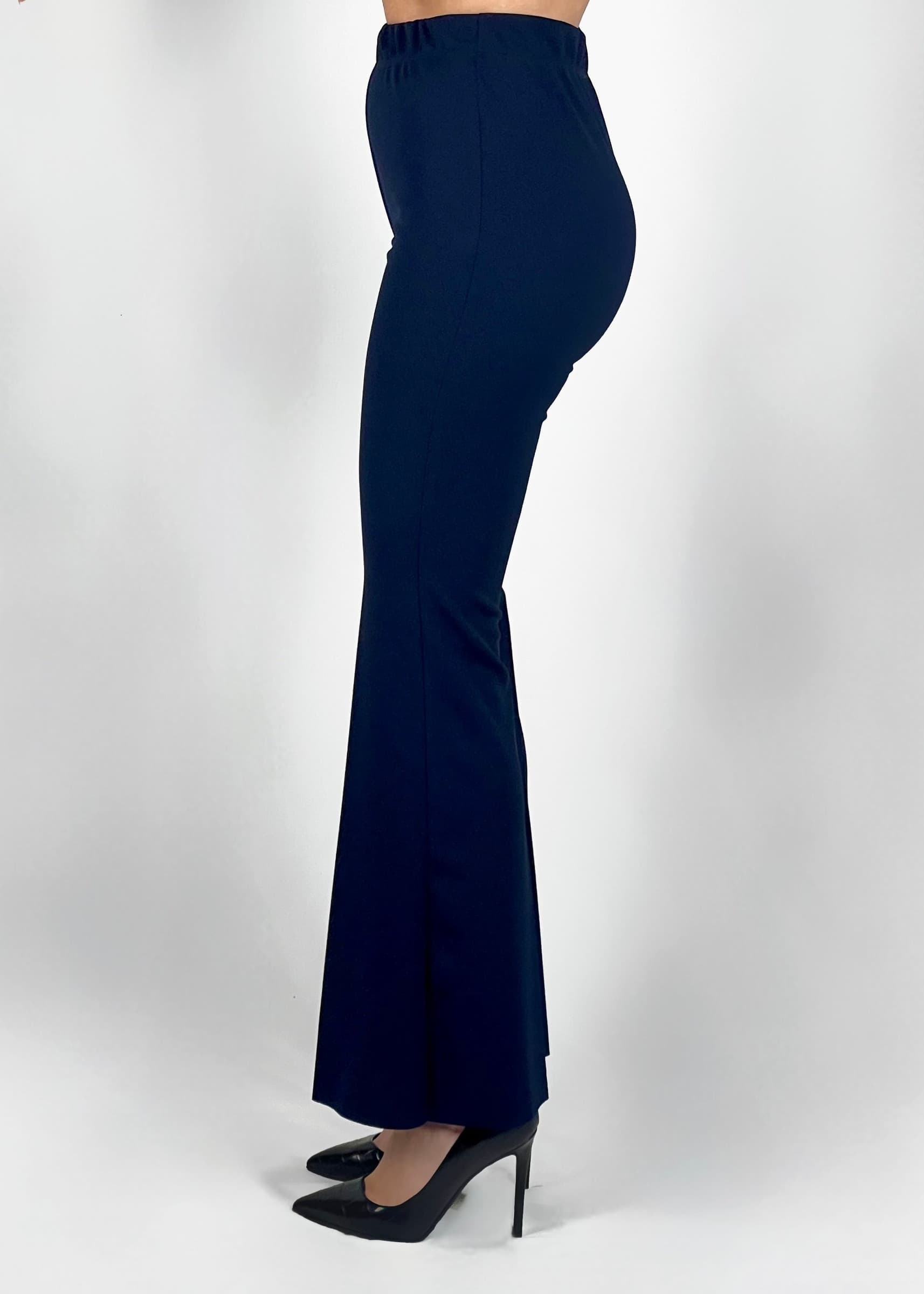 Pantalone con elastico blu flare in Pantaloni Kanal 32 - Santa Maria di Licodia, commercioVirtuoso.it