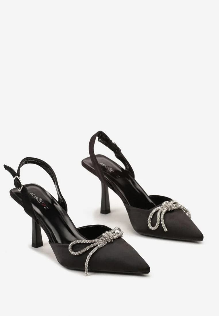 Ivana - Dècolletè con fiocco strass in Scarpe col tacco Affari di Famiglia - Sant’Angelo a Cupolo, commercioVirtuoso.it