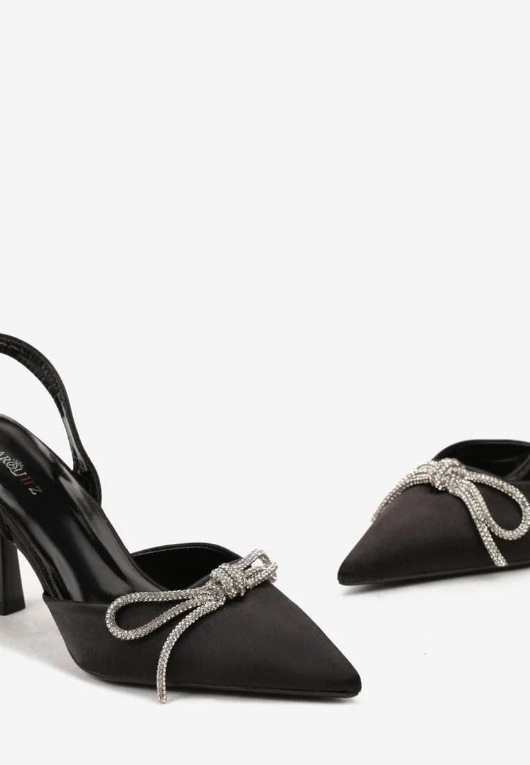 Ivana - Dècolletè con fiocco strass in Scarpe col tacco Affari di Famiglia - Sant’Angelo a Cupolo, commercioVirtuoso.it