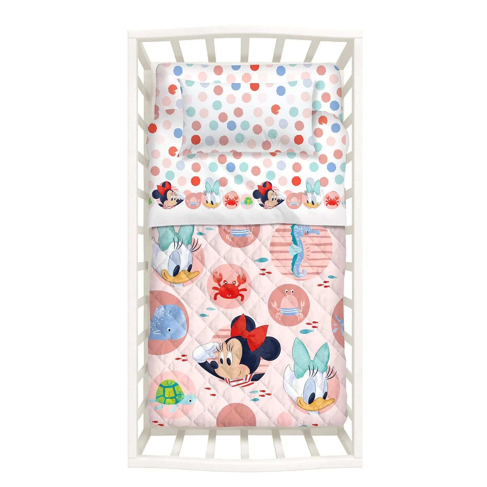 Copriletto con Paracolpi Primaverile Baby Minnie - Caleffi - 3