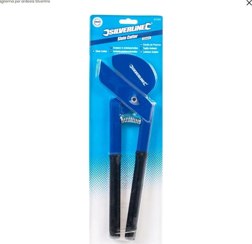Cesoie per ardesia Silverline in acciaio 320mm Prezzo Silverline
