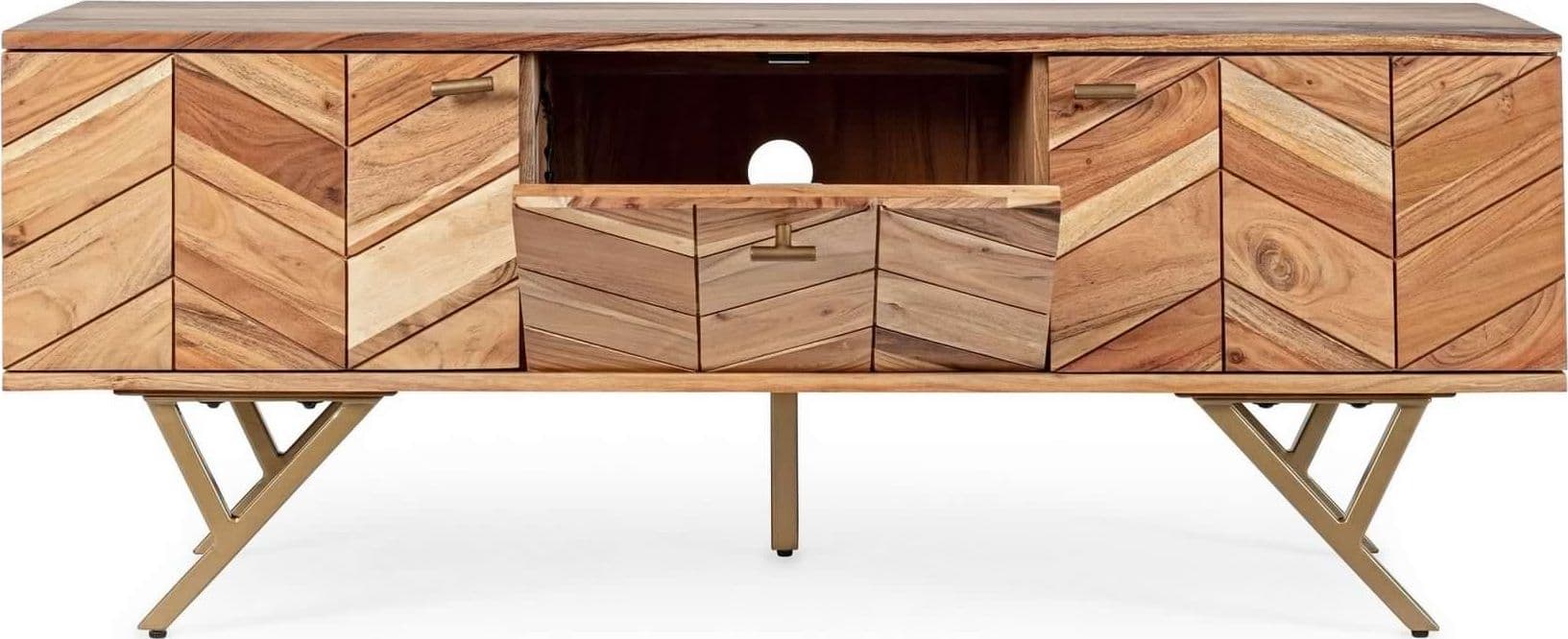 Mobile porta TV "Raida" per interno 130 x 40 x 51h cm in Pareti attrezzate Decor Space - Altamura, commercioVirtuoso.it
