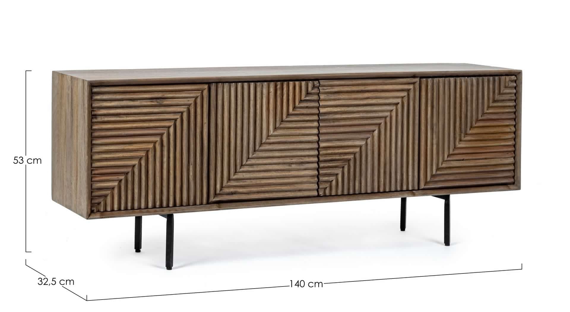 Mobile porta TV "Darsey" per interno 140 x 32.5 x 53h cm in Pareti attrezzate Decor Space - Altamura, commercioVirtuoso.it