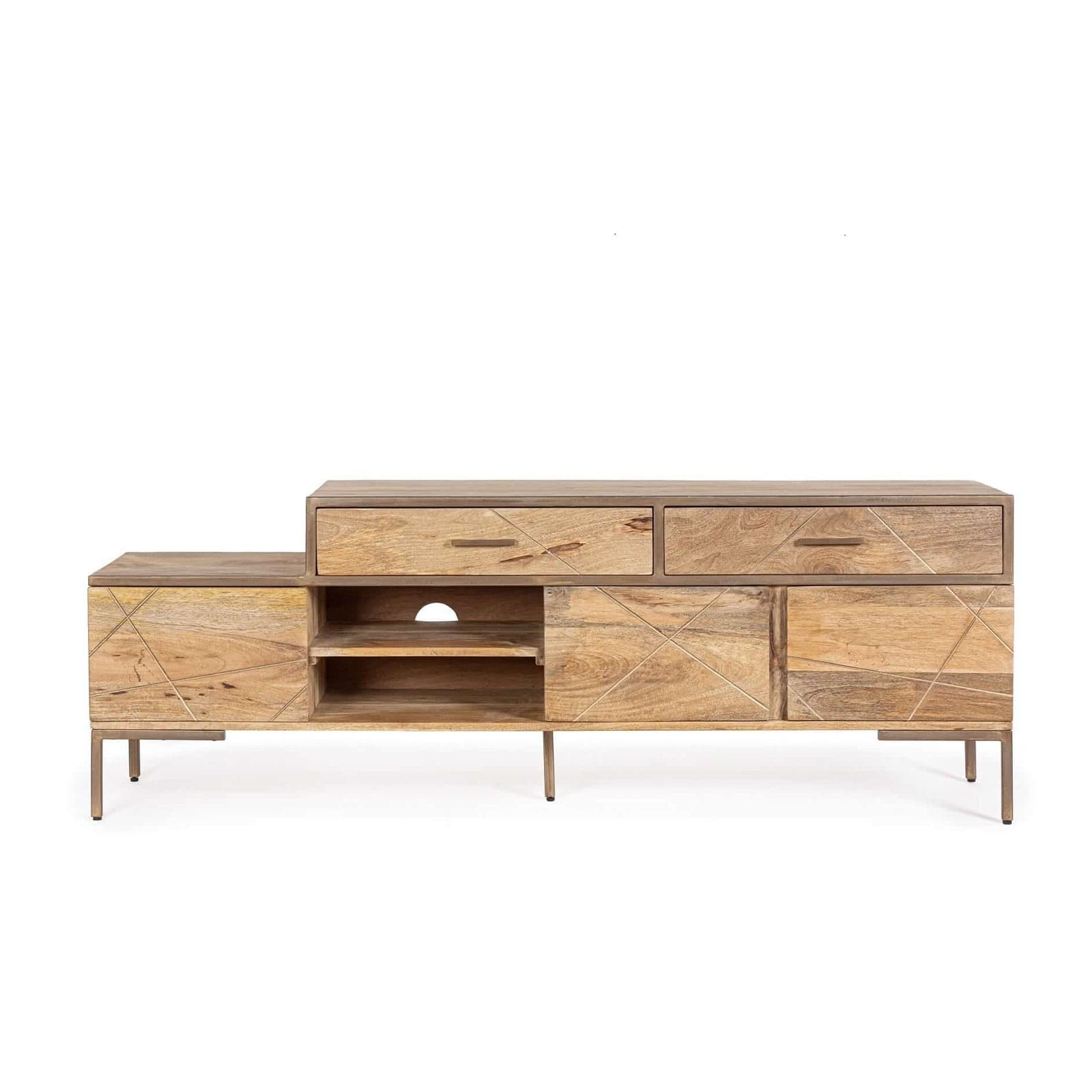 Mobile porta TV "Jaidev" per interno 175 x 40 x 62h cm in Pareti attrezzate Decor Space - Altamura, commercioVirtuoso.it